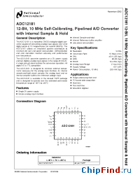 Datasheet ADC12181 manufacturer National Semiconductor